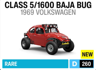 1969 Volkswagen Class 5/1600 Baja Bug