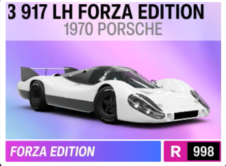 1970 Porsche #3 917 Lh Forza Edition