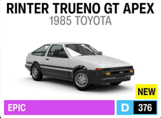 1985 Toyota Sprinter Trueno GT Apex