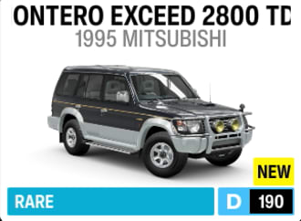 1995 Mitsubishi Montero Exceed 2800 TD
