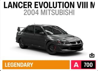 2004 Mitsubishi Lancer Evolution VIII MR 'Welcome Pack'
