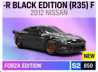 2012 Nissan Gt-R Black Edition (R35) Forza Edition