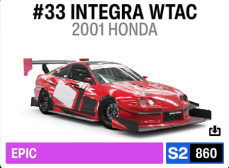 2001 Honda #33 Integra Wtac