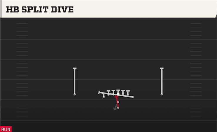 HB Split Dive play art from Pistol Deuce in CFB 27