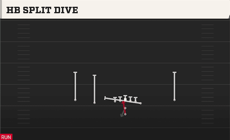 HB Split Dive play art from Pistol Doubles Y Off in CFB 27