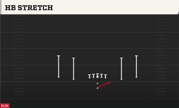 HB Stretch play art from Pistol Spread Y Slot in CFB 27