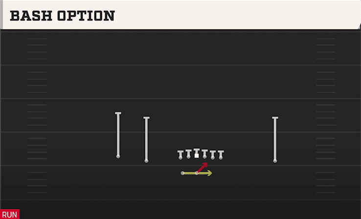 BASH OPTION play diagram — College Football 27