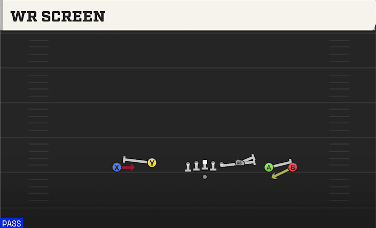 WR Screen play art from Shotgun Empty Base Flex in CFB 27