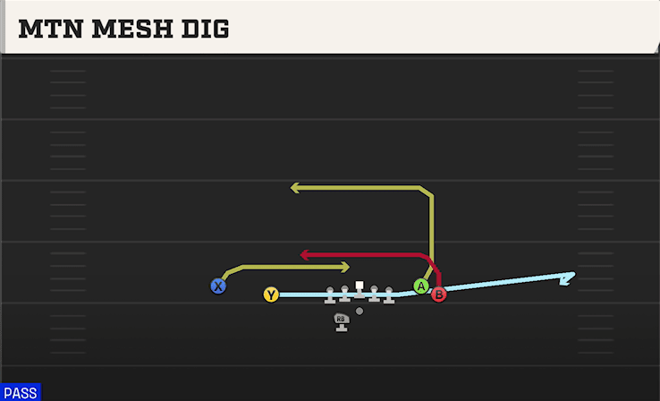 Mtn Mesh Dig play art from Shotgun Flanker Close WK in CFB 27