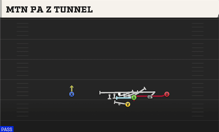 Mtn PA Z Tunnel play art from Shotgun Wing Trips in CFB 27