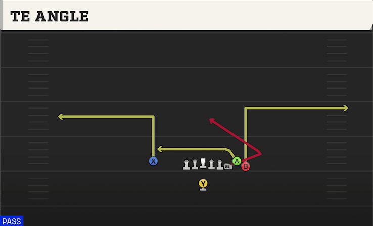 TE Angle play art from Singleback Bunch Ace in CFB 27