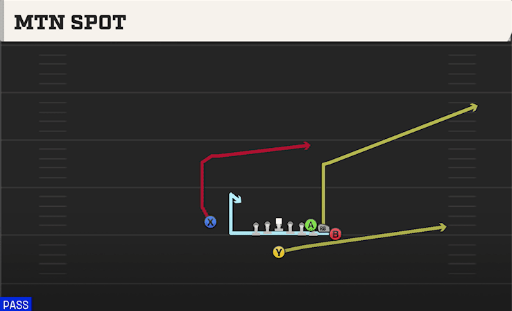 Mtn Spot play art from Singleback Wing Pair Heavy in CFB 27