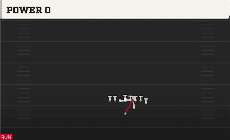 Power O play art from Strong I Jumbo in CFB 27