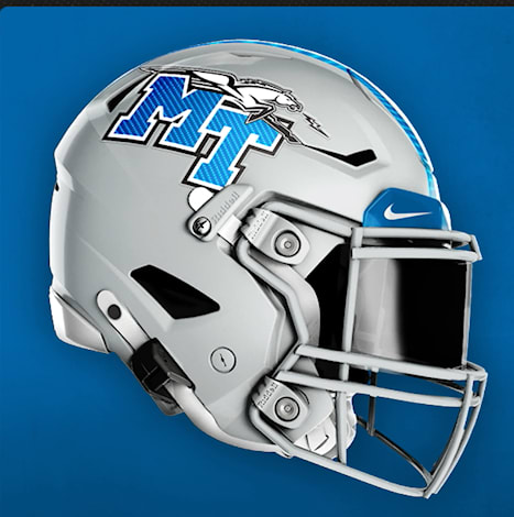 Mid Tenn State helmet