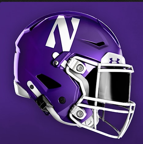 Northwestern helmet