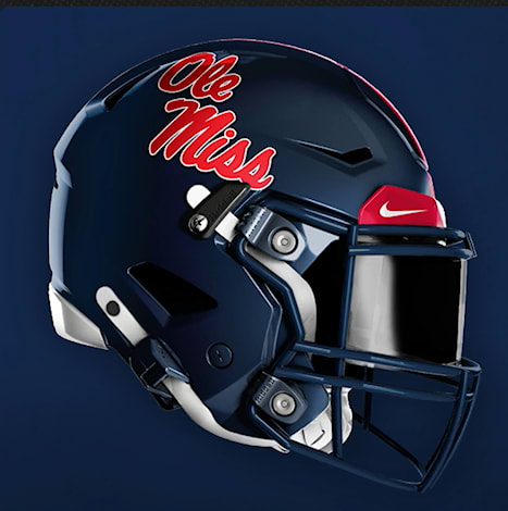 Ole Miss helmet