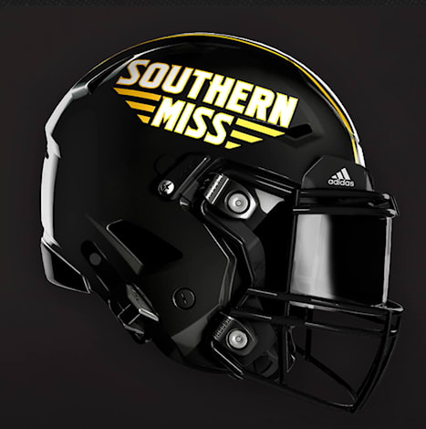 SOUTHERN MISS helmet