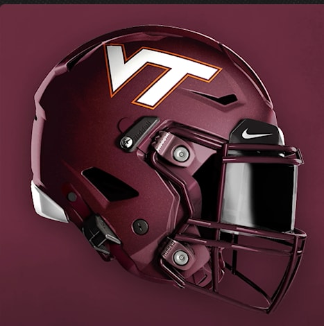 Virginia Tech helmet