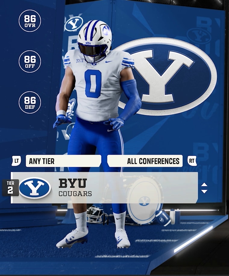 BYU team card — Tier 2