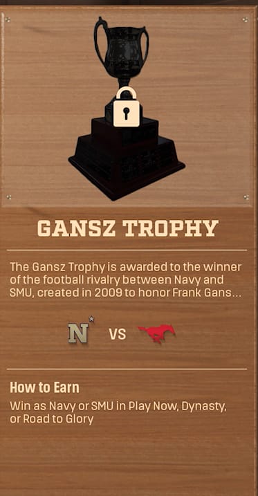 GANSZ TROPHY rivalry trophy card
