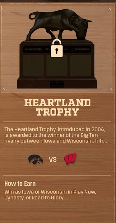 Heartland Trophy rivalry trophy card