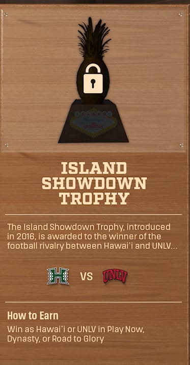 ISLAND SHOWDOWN TROPHY rivalry trophy card