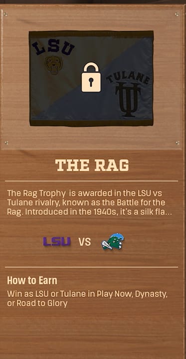 The Rag rivalry trophy card