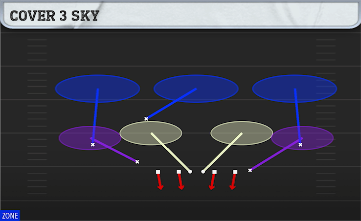 COVER 3 SKY play diagram