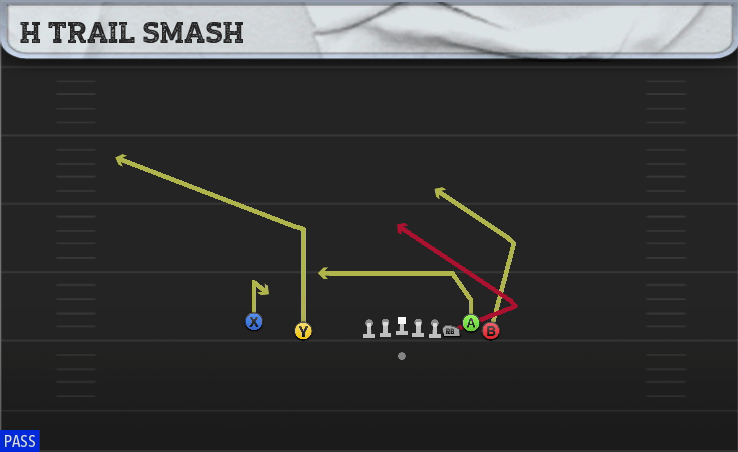 H TRAIL SMASH play diagram