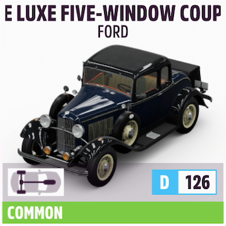 1932 FORD DE LUXE FIVE-WINDOW COUPE