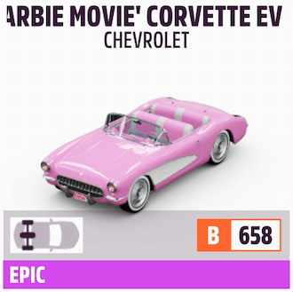 1956 CHEVROLET 'BARBIE MOVIE' CORVETTE EV
