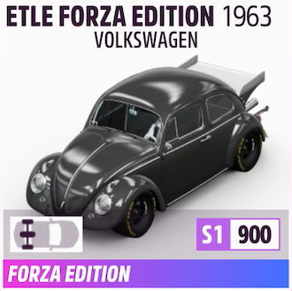 1963 VOLKSWAGEN BEETLE FORZA EDITION