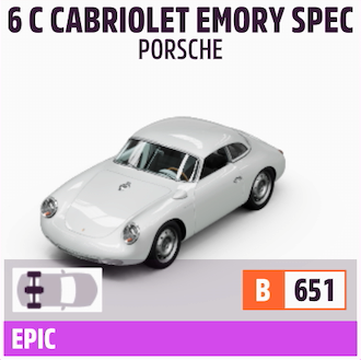 1964 PORSCHE 356 C CABRIOLET EMORY SPECIAL