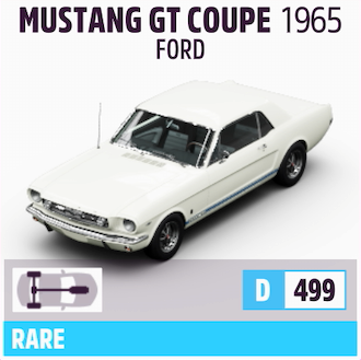 1965 FORD MUSTANG GT COUPE