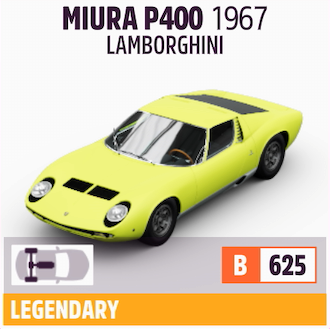 1967 LAMBORGHINI MIURA P400