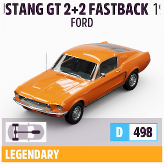 1968 FORD MUSTANG GT 2+2 FASTBACK