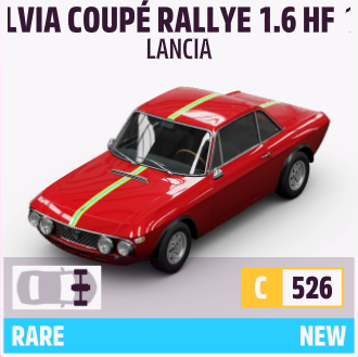 1968 LANCIA FULVIA COUPÉ RALLYE 1.6 HF