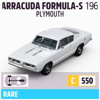 1968 PLYMOUTH BARRACUDA FORMULA-S