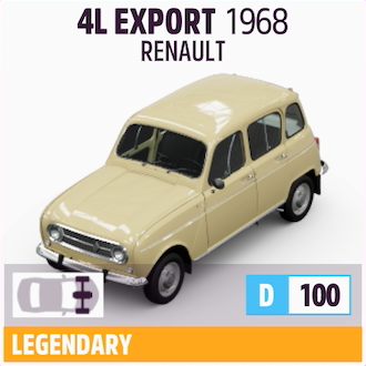 1968 RENAULT 4L EXPORT