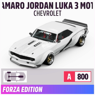 1969 CHEVROLET CAMARO JORDAN LUKA 3 MOTORSPORT EDITION