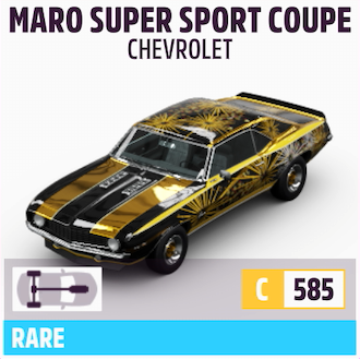 1969 CHEVROLET CAMARO SUPER SPORT COUPE