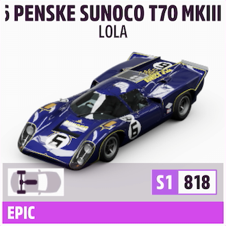 1969 LOLA #6 PENSKE SUNOCO T70 MKIIIB