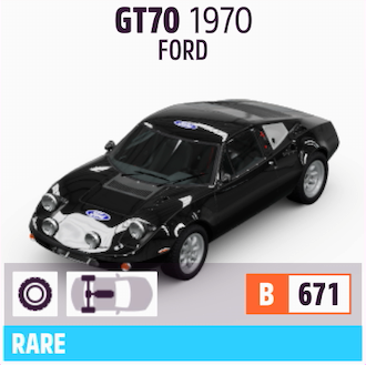 1970 FORD GT70