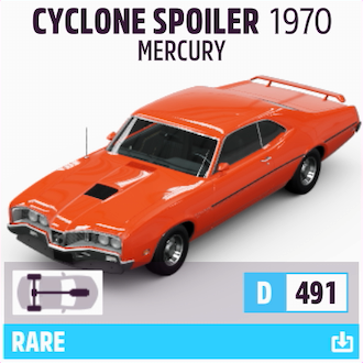 1970 MERCURY CYCLONE SPOILER