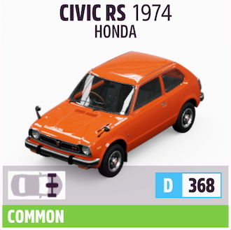 1974 HONDA CIVIC RS