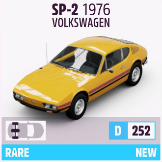 1976 VOLKSWAGEN SP-2
