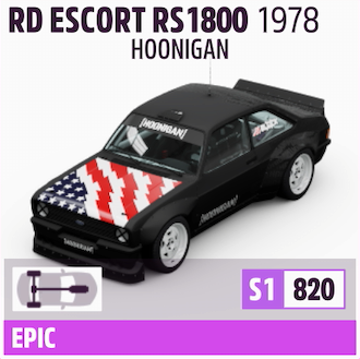 1978 HOONIGAN FORD ESCORT RS1800