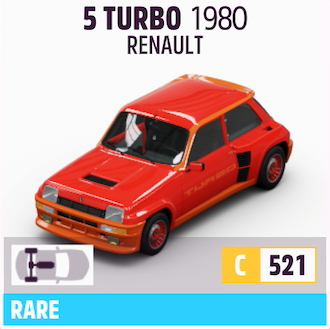 1980 RENAULT 5 TURBO