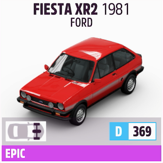 1981 FORD FIESTA XR2