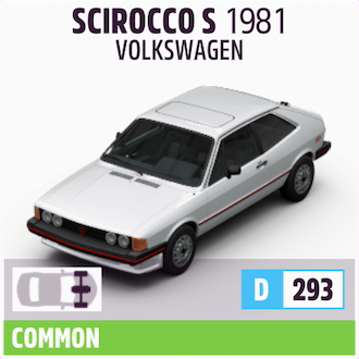 1981 VOLKSWAGEN SCIROCCO S